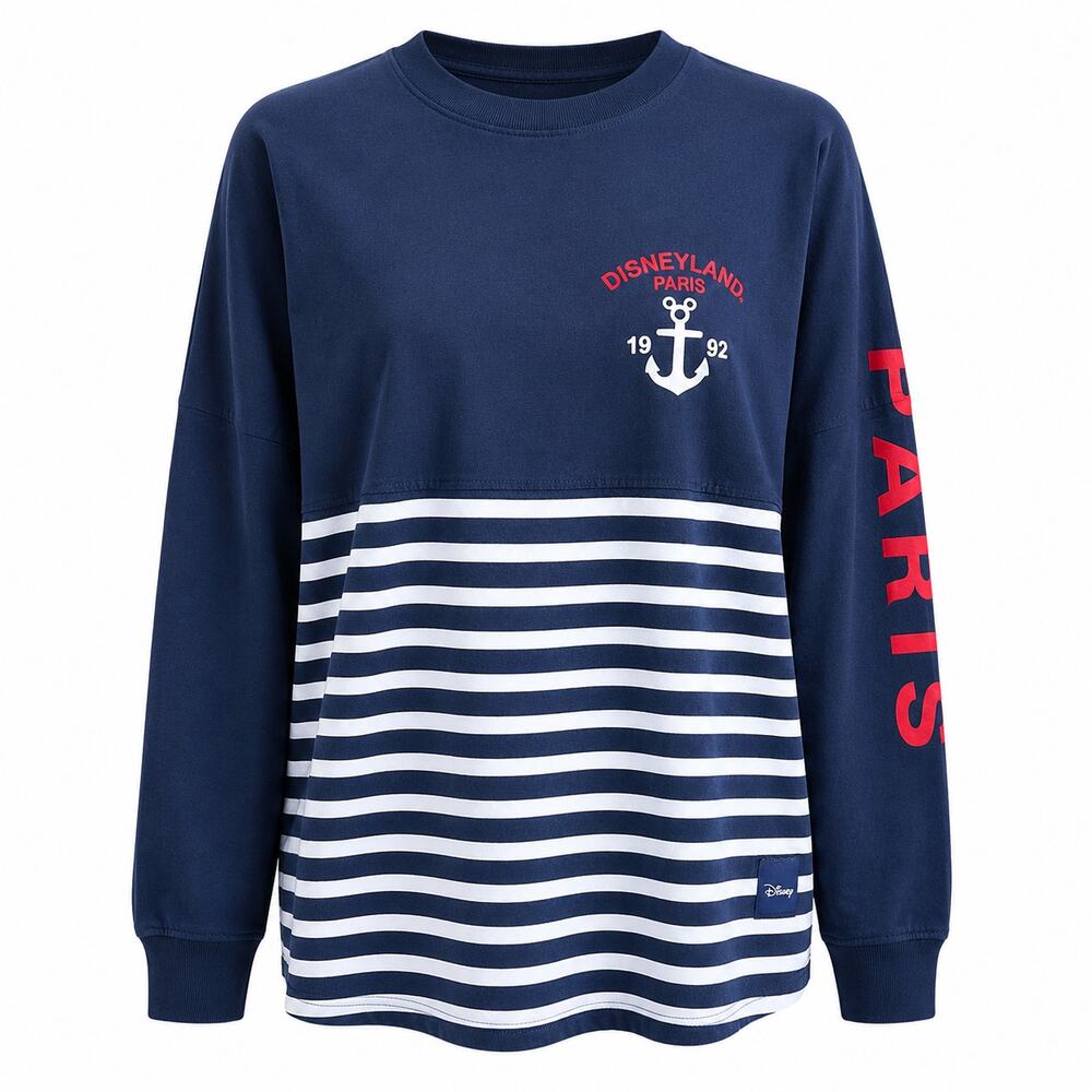 Disneyland Paris Sailor Nautical Theme Spirit Jersey Women's M Mickey Mouse WDW